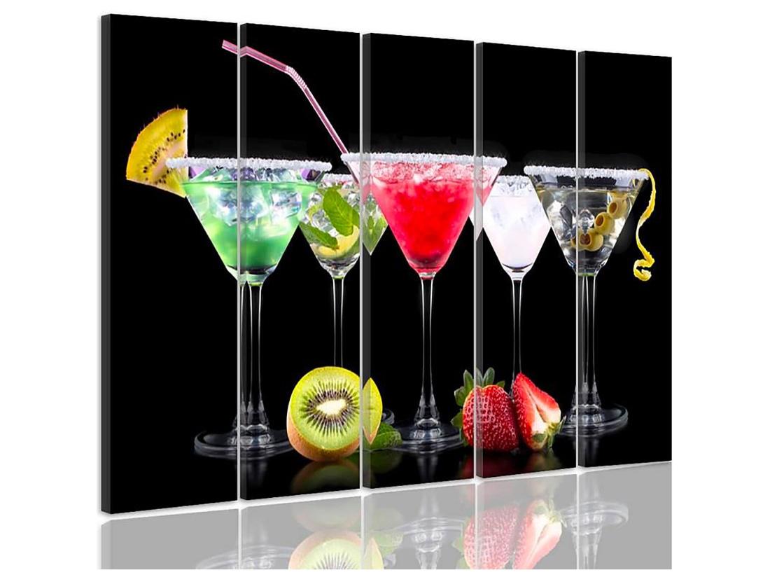 Vente Unique Tableau Boissons Et Fruits 2 - 300 X 140 Cm