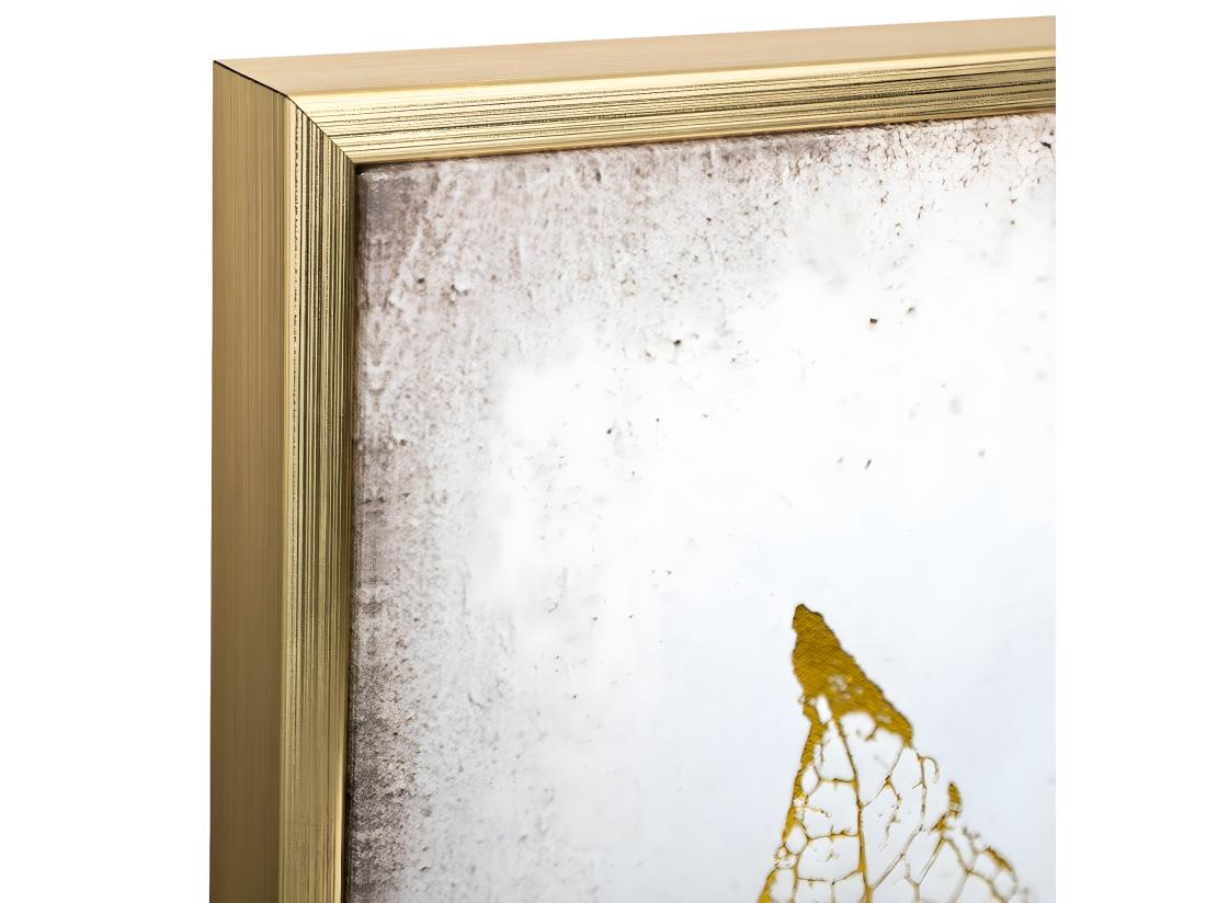 vente unique Tableau Toile murale encadrée imprimée Plumes 58 x 58 cm