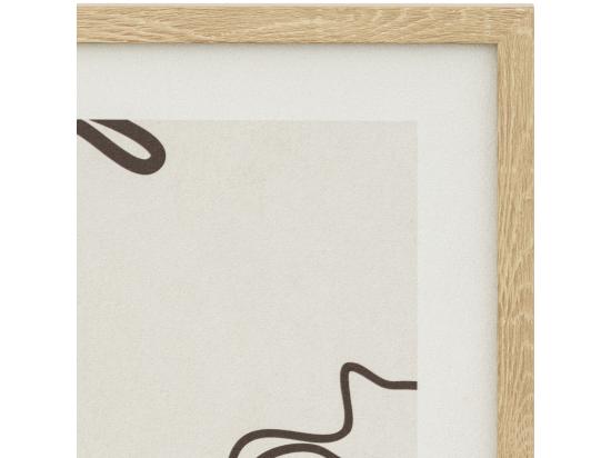 Vente Unique Tableau Toile Murale Imprimée Et Encadrée Visage 45 X 60 Cm