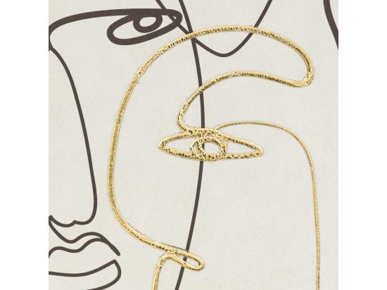 vente unique Tableau Toile murale imprimée et encadrée Visage 45 x 60 cm