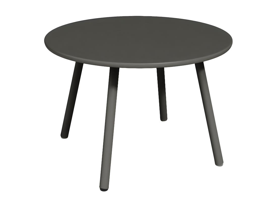 Vente Unique Tables Gigognes De Jardin En Métal - Gris Anthracite - MIRMANDE De MYLIA