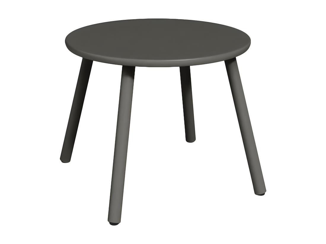 Vente Unique Tables Gigognes De Jardin En Métal - Gris Anthracite - MIRMANDE De MYLIA