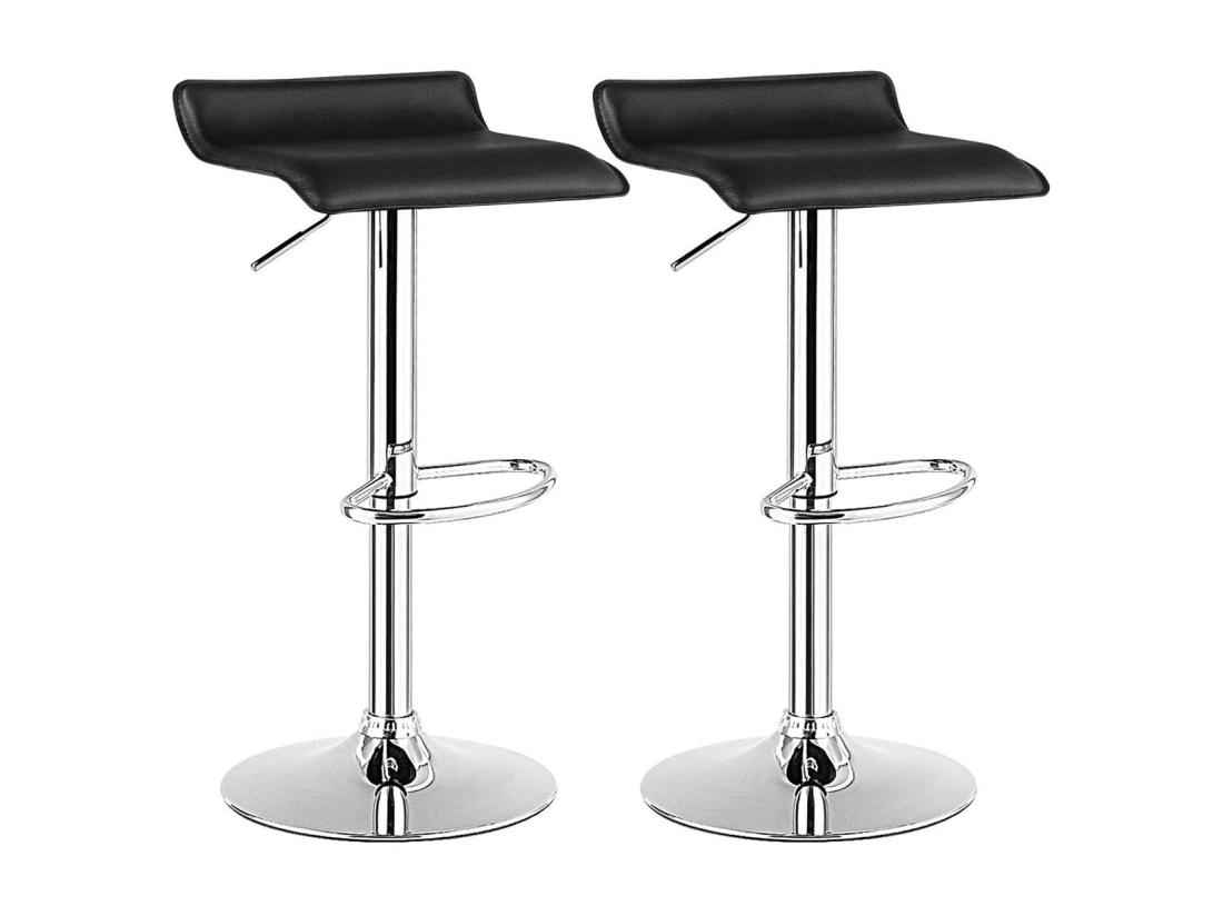 vente unique Tabouret de Bar Lot de 2 Chaise Bar Hauteur Réglable Chaise Bar Cuisine en Cuir PU Rotatif sur 360° Repose-Pieds Cadre en Acier (Noir) vente unique Tabouret de Bar Lot de 2 Chaise Bar Hauteur Réglable Chaise Bar Cuisine en Cuir PU Rotatif sur 360° Repose-Pieds Cadre en Acier (Noir)