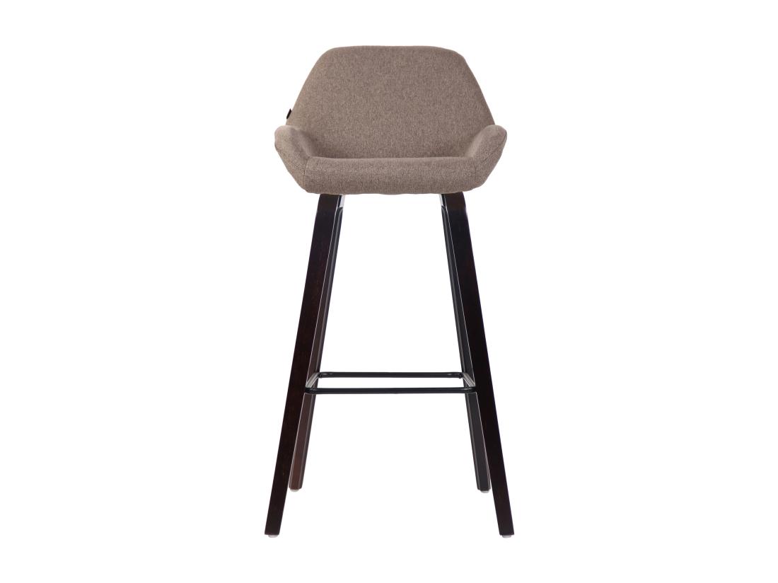 Vente Unique Tabouret De Bar - Tissu & Bois - Taupe - Newnan