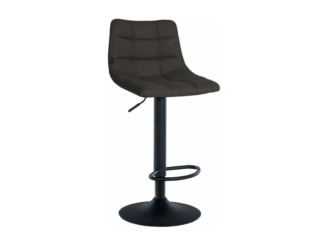 vente unique Tabouret de bar - Tissu & Métal - Gris foncé - Jerry