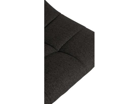 Vente Unique Tabouret De Bar - Tissu & Métal - Noir - Jerry