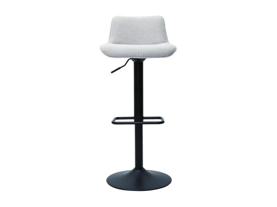 Vente Unique Tabourets De Bar Réglables Pivotants 360° En Tissu Effet Velours Texturé Beige Et Métal Noir (lot De 2) BOOST