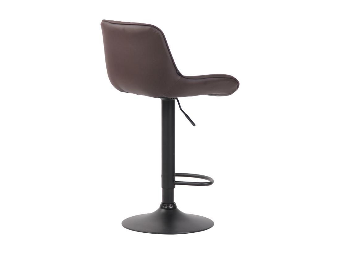 Vente Unique Tabourets De Bar - Similicuir & Métal - Marron - Lentini