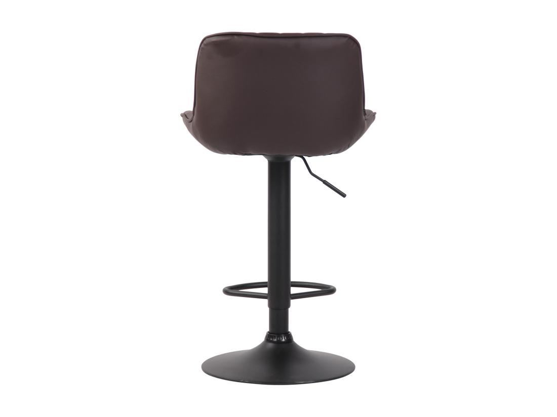 Vente Unique Tabourets De Bar - Similicuir & Métal - Marron - Lentini