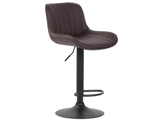 Vente Unique Tabourets De Bar - Similicuir & Métal - Marron - Lentini