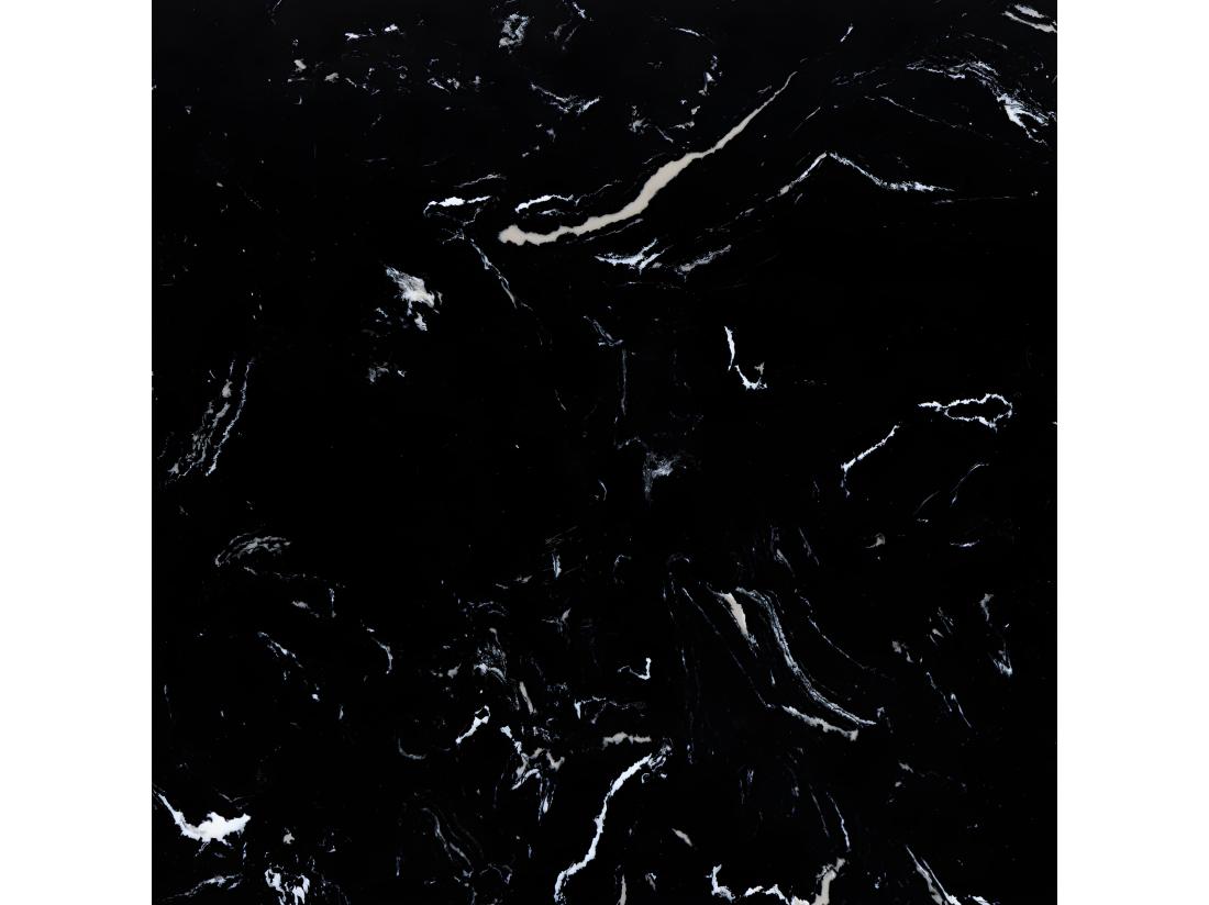 Vente Unique Tangara - Table D'appoint Ronde En Marbre ø52cm - Noir