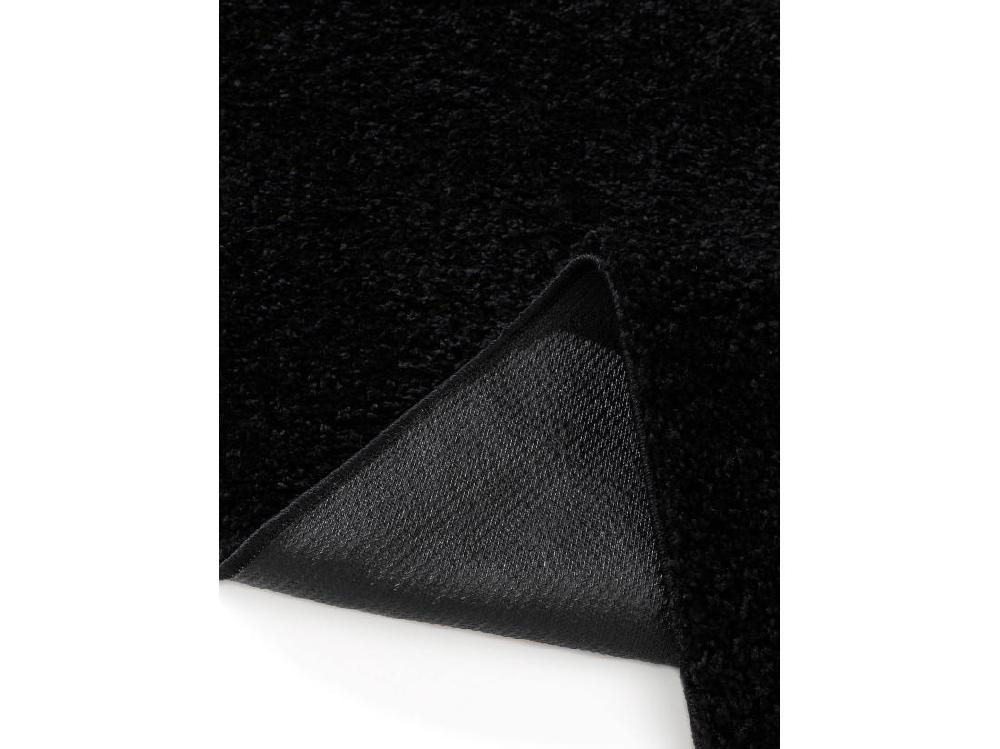Vente Unique Tapis à Poils Longs Soho Noir 200x200 Cm