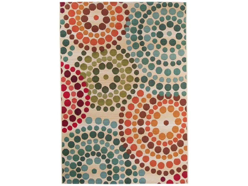 Vente Unique Tapis D'extérieur & Intérieur Artis Beige/Multicouleur 80x165 Cm