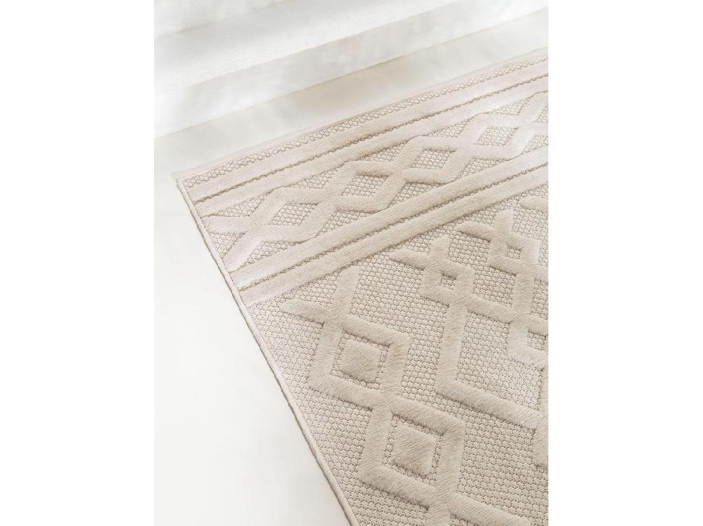 Vente Unique Tapis D'extérieur & Intérieur Bonte Crème 200x290 Cm
