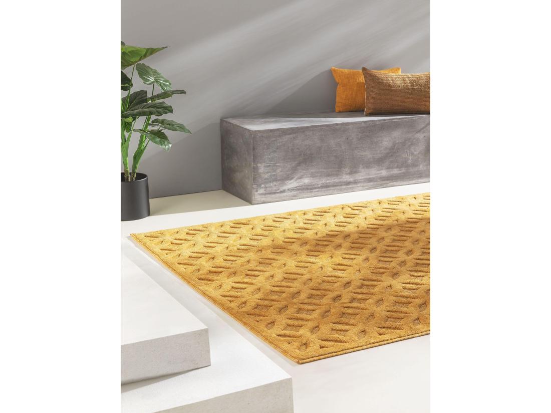 Vente Unique Tapis D'extérieur & Intérieur Bonte Jaune 200x290 Cm