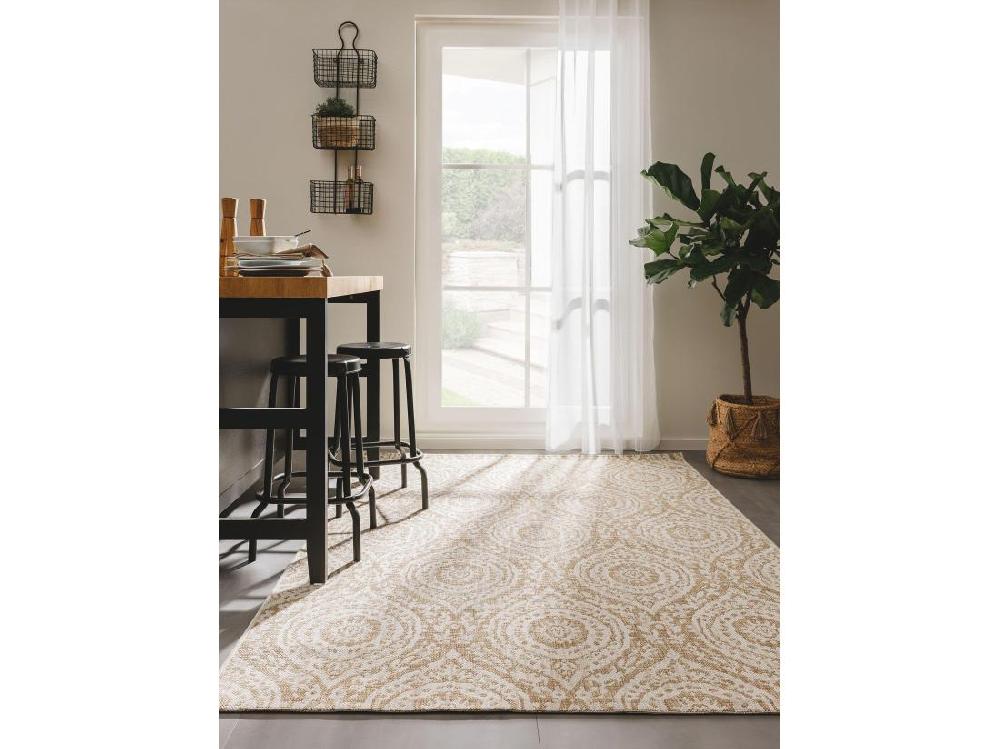 Vente Unique Tapis D'extérieur & Intérieur Cleo Crème/Beige 140x200 Cm