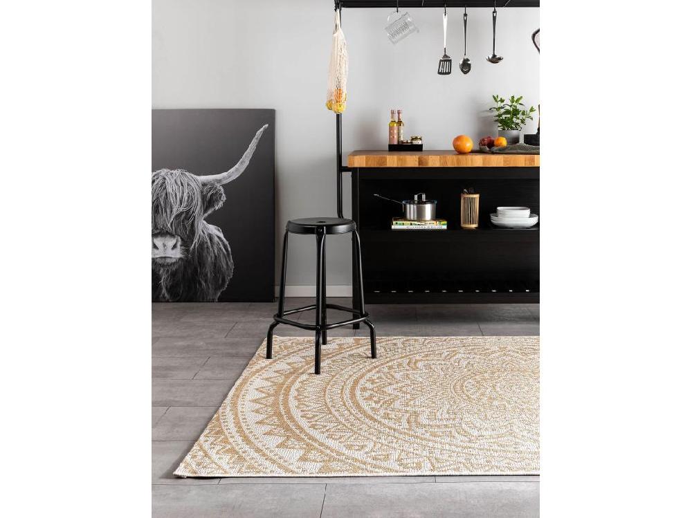 vente unique Tapis d'extérieur & intérieur Cleo Crème/Beige 80x150 cm
