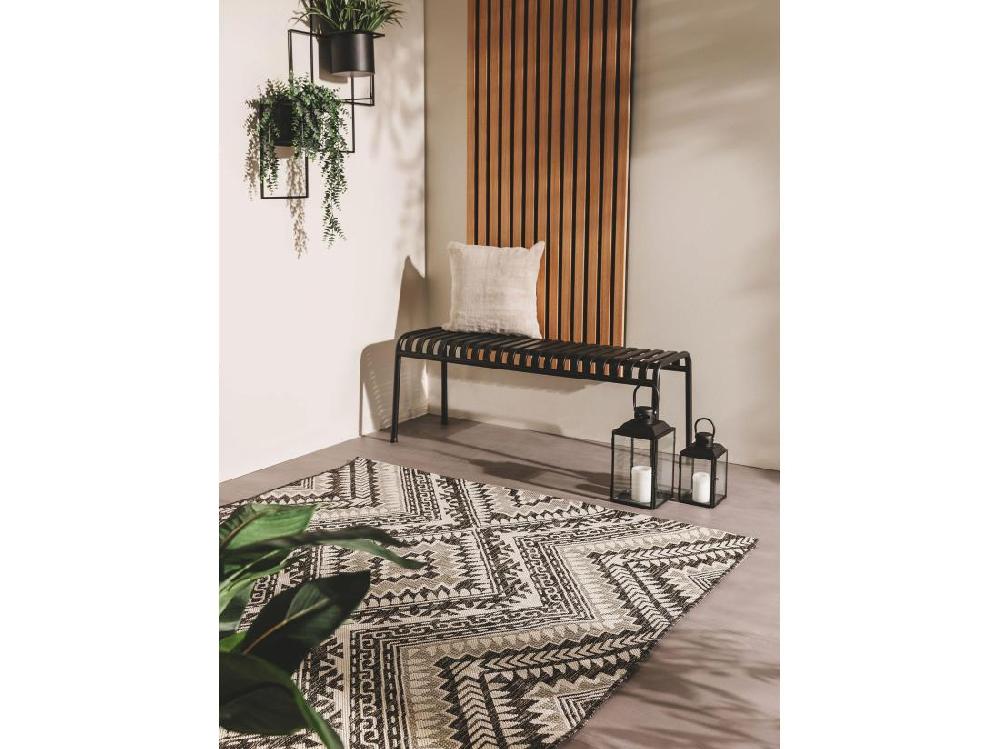Vente Unique Tapis D'extérieur & Intérieur Cleo Noir 160x230 Cm