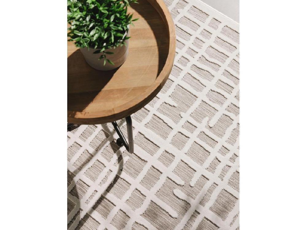 Vente Unique Tapis D'extérieur & Intérieur Flora Beige 120x170 Cm