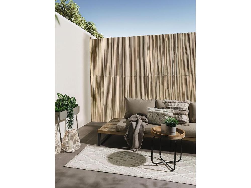 Vente Unique Tapis D'extérieur & Intérieur Flora Crème 80x300 Cm