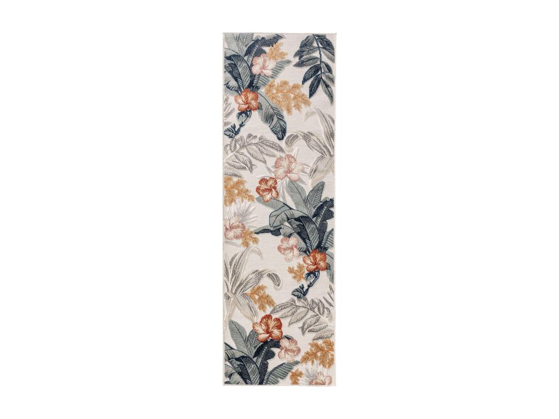 Vente Unique Tapis D'extérieur & Intérieur Flora Multicouleur 80x250 Cm
