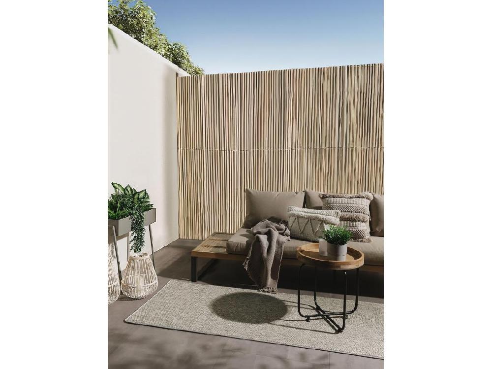 Vente Unique Tapis D'extérieur & Intérieur Iowa Gris Clair 80x250 Cm