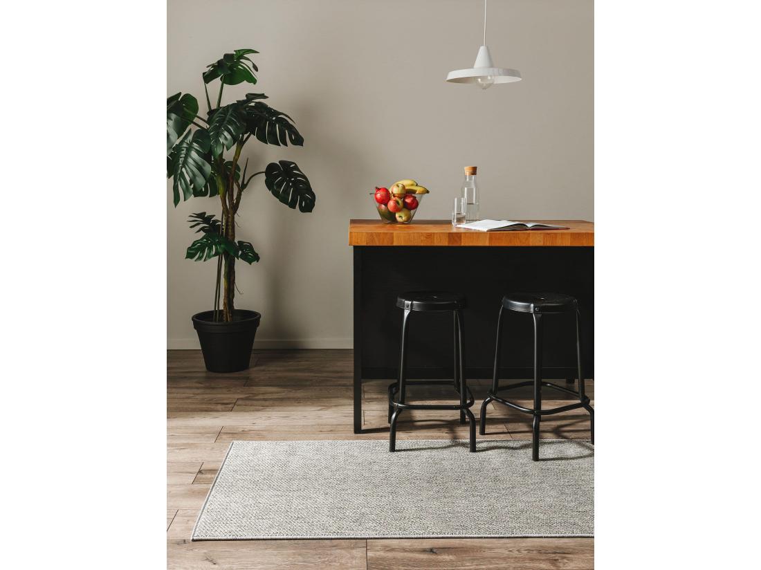 Vente Unique Tapis D'extérieur & Intérieur Iowa Gris Clair 80x250 Cm