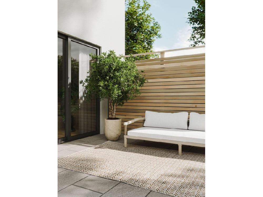 Vente Unique Tapis D'extérieur & Intérieur Kaleo Crème/Beige 140x200 Cm