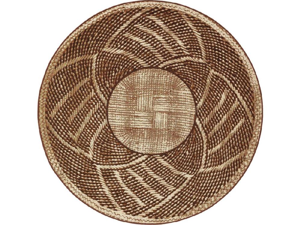 Vente Unique Tapis D'extérieur & Intérieur Rond Artis Or ø 160 Cm Rond