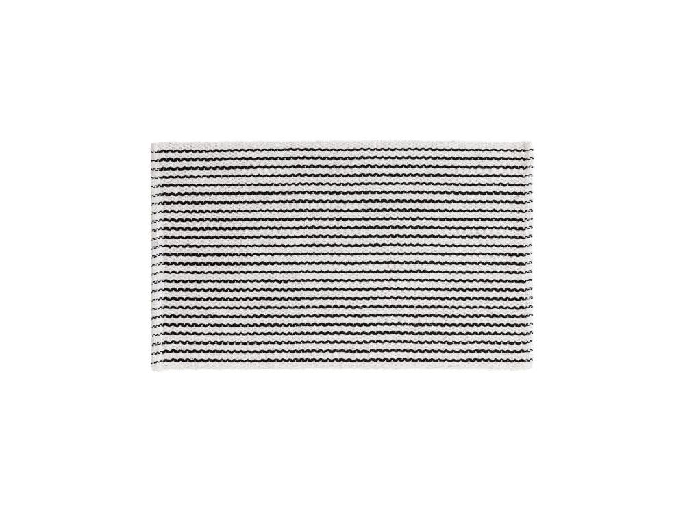 Vente Unique Tapis De Bain Bono Blanc & Noir 50x80 Cm
