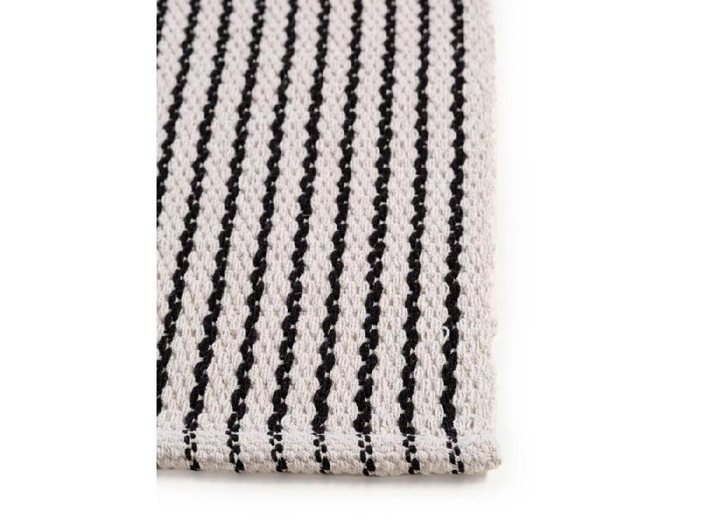 Vente Unique Tapis De Bain Bono Blanc & Noir 50x80 Cm