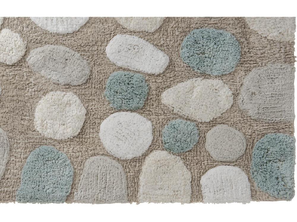 Vente Unique Tapis De Bain Déco Galet En Coton Tufté 60x120cm