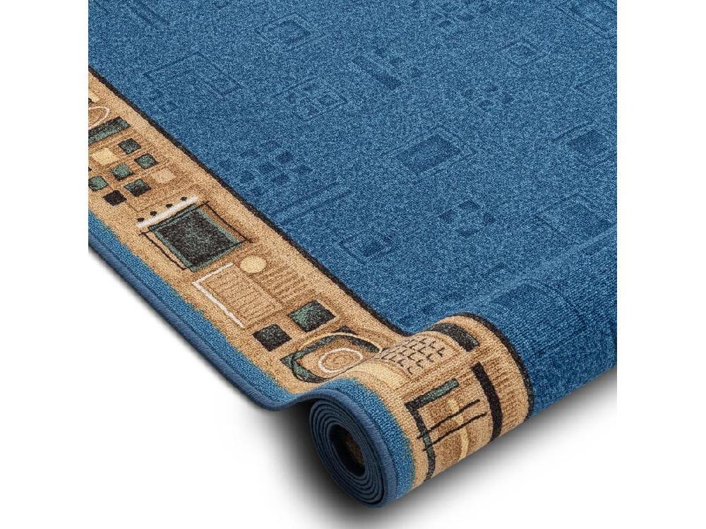 Vente Unique TAPIS DE COULOIR ANTIDÉRAPANT JENA Bleu 80x1400 Cm