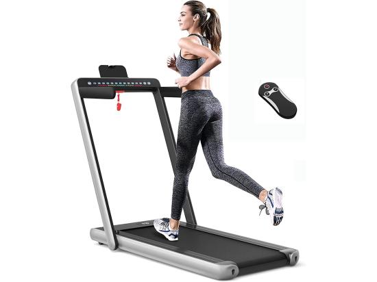 vente unique Tapis de course electrique pliable 2 en 1 vitesse 1-12 km/h tapis roulant surface 40x100cm