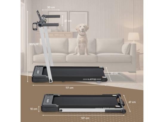 Vente Unique Tapis De Course Pliable Pro - 12 KM/H- 1500W -12 Programmes