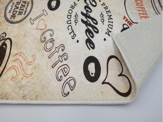Vente Unique Tapis De Cuisine 40x60 Cm Polyester Lov Coffee