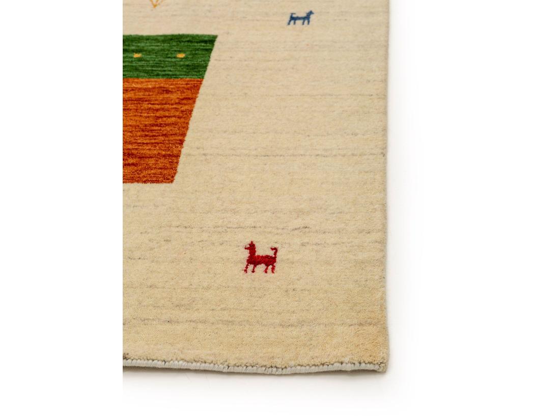 Vente Unique Tapis De Laine Jamal Multicouleur/Beige 160x230 Cm