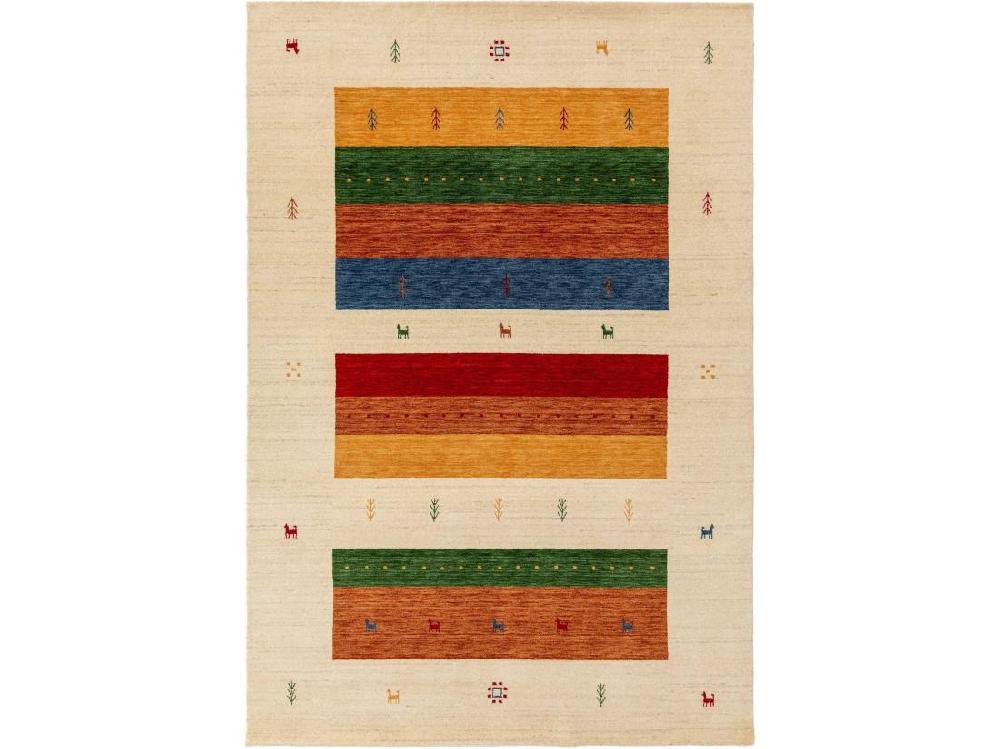 Vente Unique Tapis De Laine Jamal Multicouleur/Beige 160x230 Cm