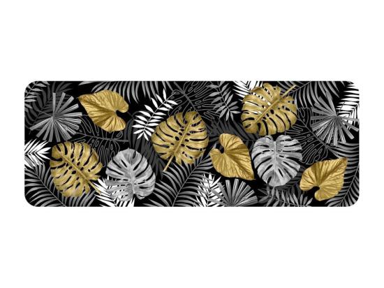 vente unique Tapis Déco Imprimé "Blue Bay" 45x120cm Noir