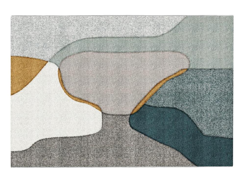 Vente Unique Tapis Design à Motifs Abstraits - 160 X 230 Cm - Multicolore - SUROVIA