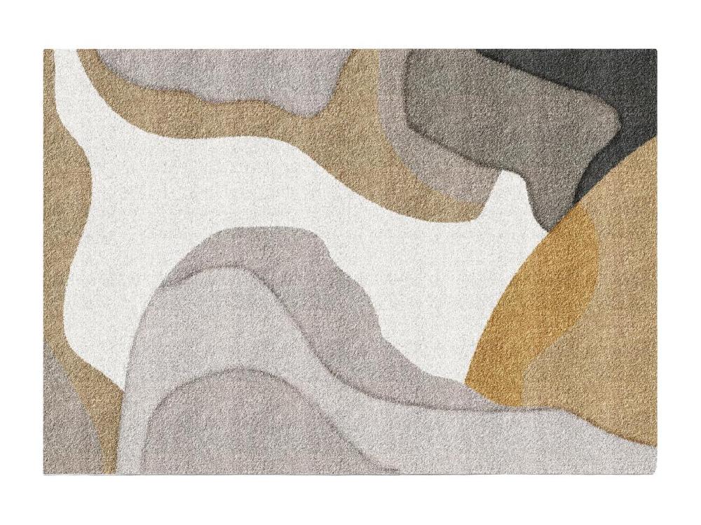 Vente Unique Tapis Design à Motifs Abstraits - 160 X 230 Cm - Multicolore - RAVENNE