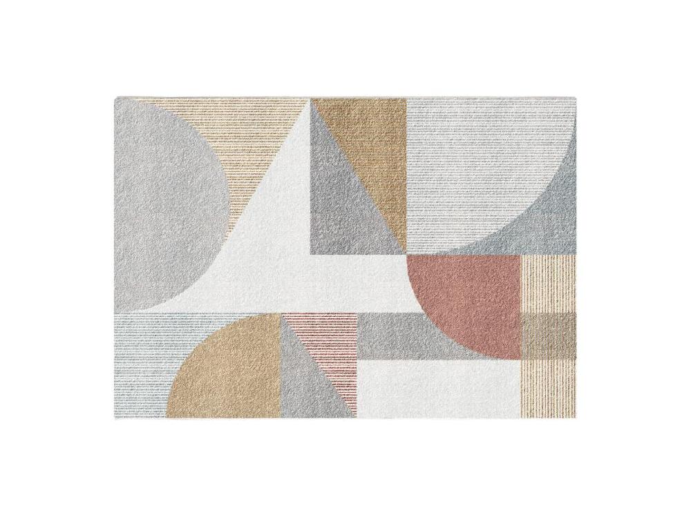 Vente Unique Tapis Design à Motifs Abstraits - 160 X 230 Cm - Multicolore - ORION