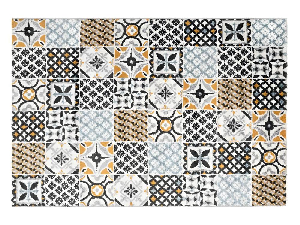 Vente Unique Tapis Effet Carreaux De Ciment - 120 X 170 Cm - Multicolore - ORNICO