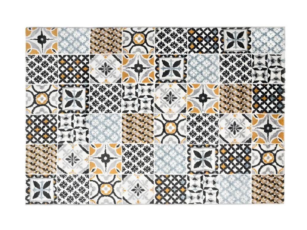 Vente Unique Tapis Effet Carreaux De Ciment - 160 X 230 Cm - Multicolore - ORNICO