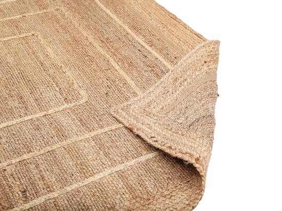 Vente Unique Tapis En Jute Tissé à La Main NAIDA - 160 X 230 Cm - Coloris Naturel