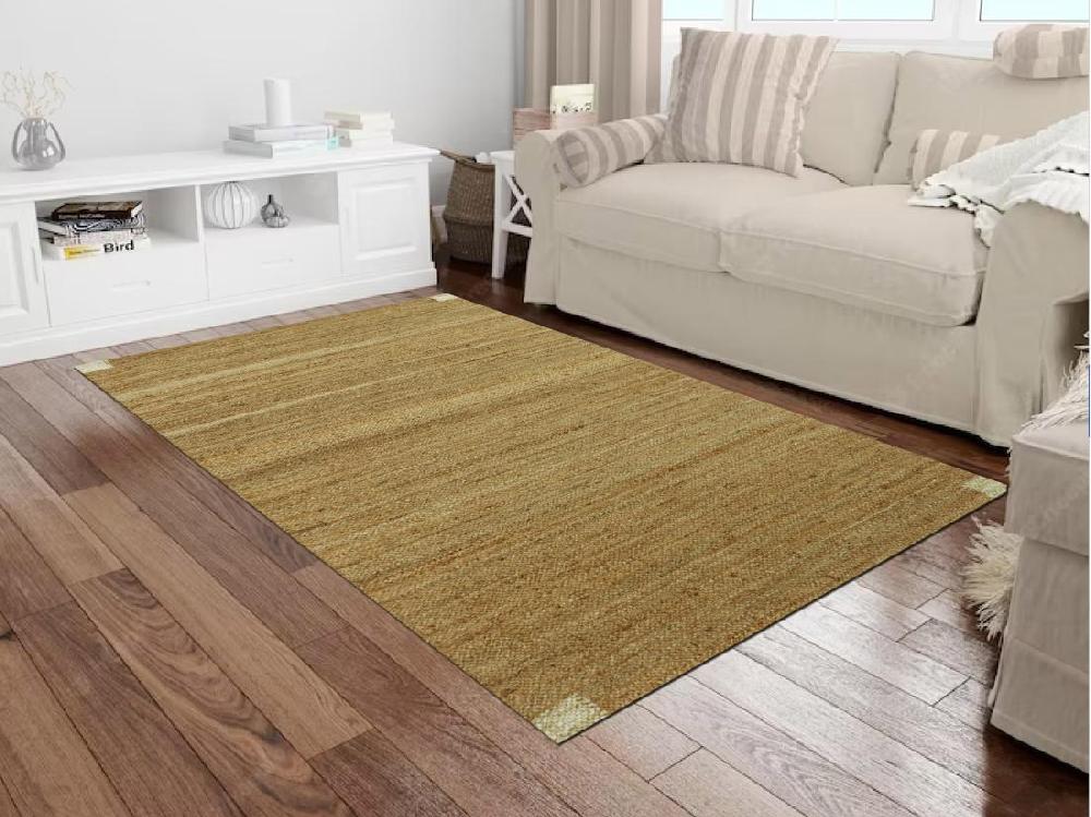 vente unique Tapis en jute tissé main - 160 x 230 cm - Naturel - ARAYA
