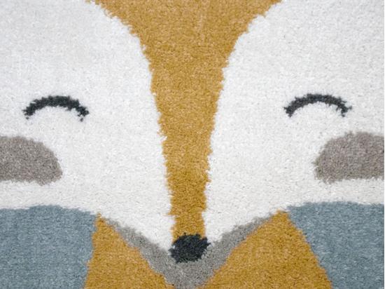 Vente Unique Tapis Enfant Motif Renard - 100 X 150 Cm - Multicolore - JUNIO