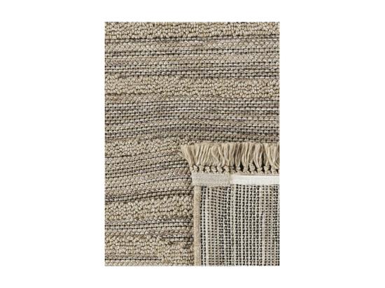 Vente Unique Tapis Extérieur Effet Intérieur Jute Géométrique CASSIS 99 Beige 200*290