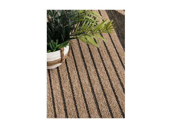 Vente Unique Tapis Extérieur Effet Jute Arc - CASSIS 93 Gris Anthracite 200*290