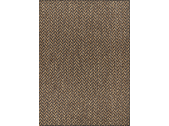 Vente Unique Tapis Extérieur Effet Jute Bicolore CARACAS 27 Noir 200*290